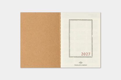 2027 TRAVELER'S Diary Monthly (Passport Size)