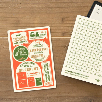 2027 TRAVELER'S Diary Plastic Sheet (Passport Size)