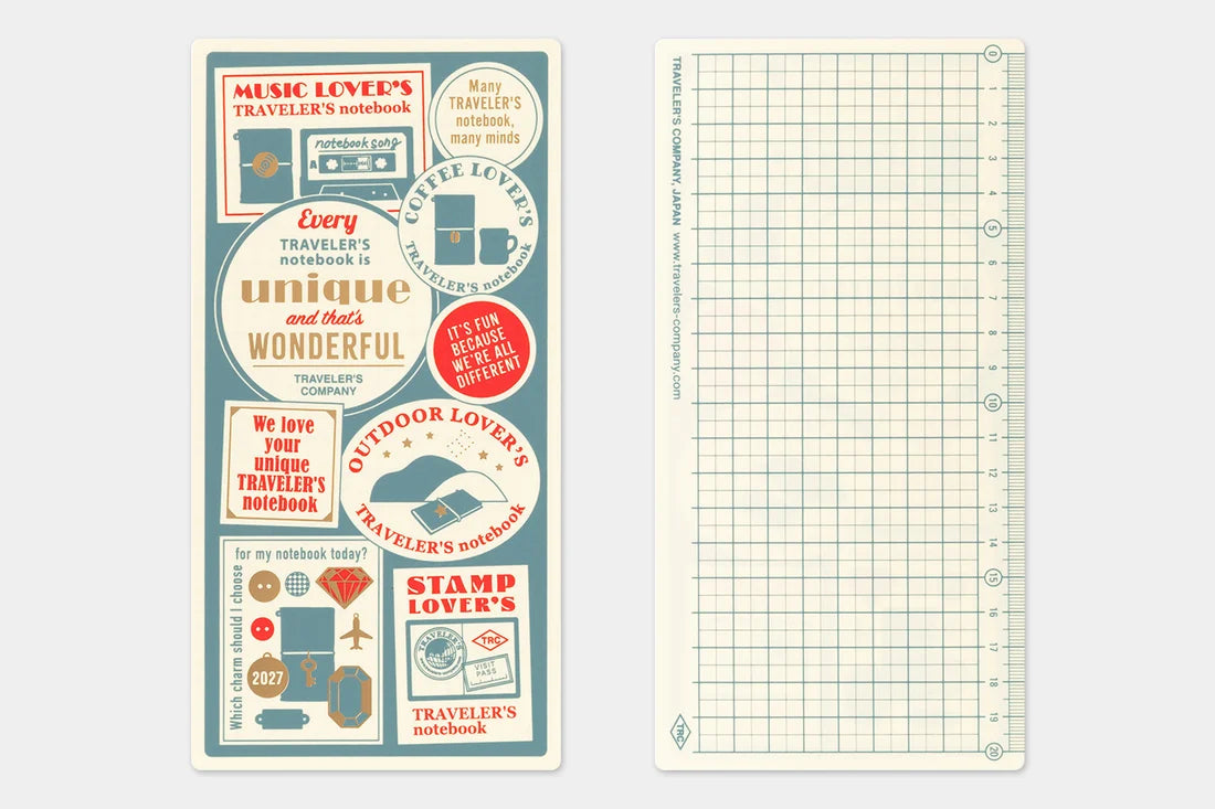 2027 TRAVELER'S Diary Plastic Sheet (Regular Size)