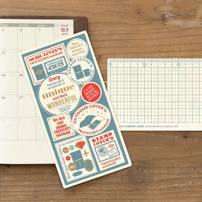 2027 TRAVELER'S Diary Plastic Sheet (Regular Size)