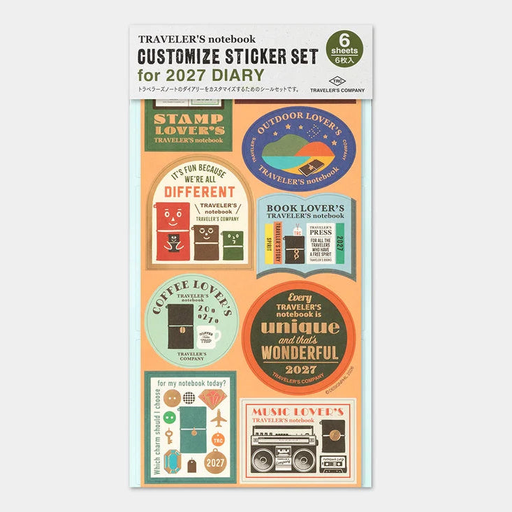 2027 TRAVELER'S Diary Sticker Set