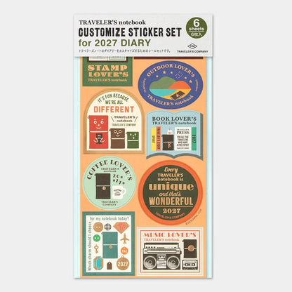 2027 TRAVELER'S Diary Sticker Set