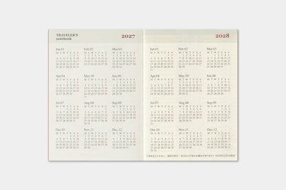 2027 TRAVELER'S Diary Weekly (Passport Size)