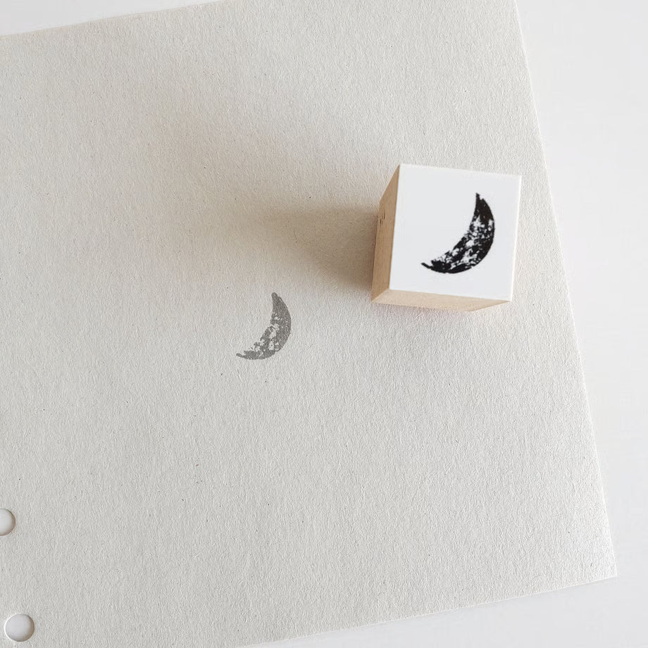Tsuki 2 Rubber Stamp · Yohaku