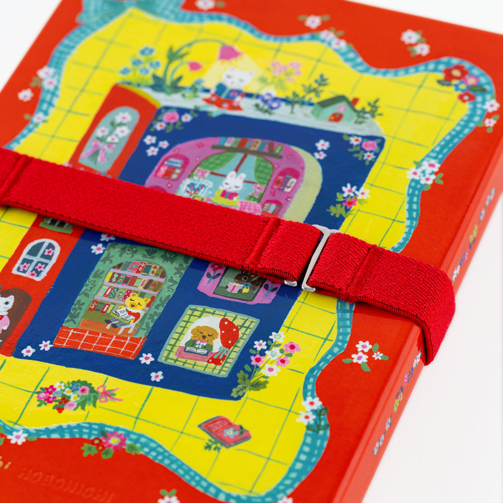 Yumi Kitagishi Book Band with Charm (White Cat) · Hobonichi
