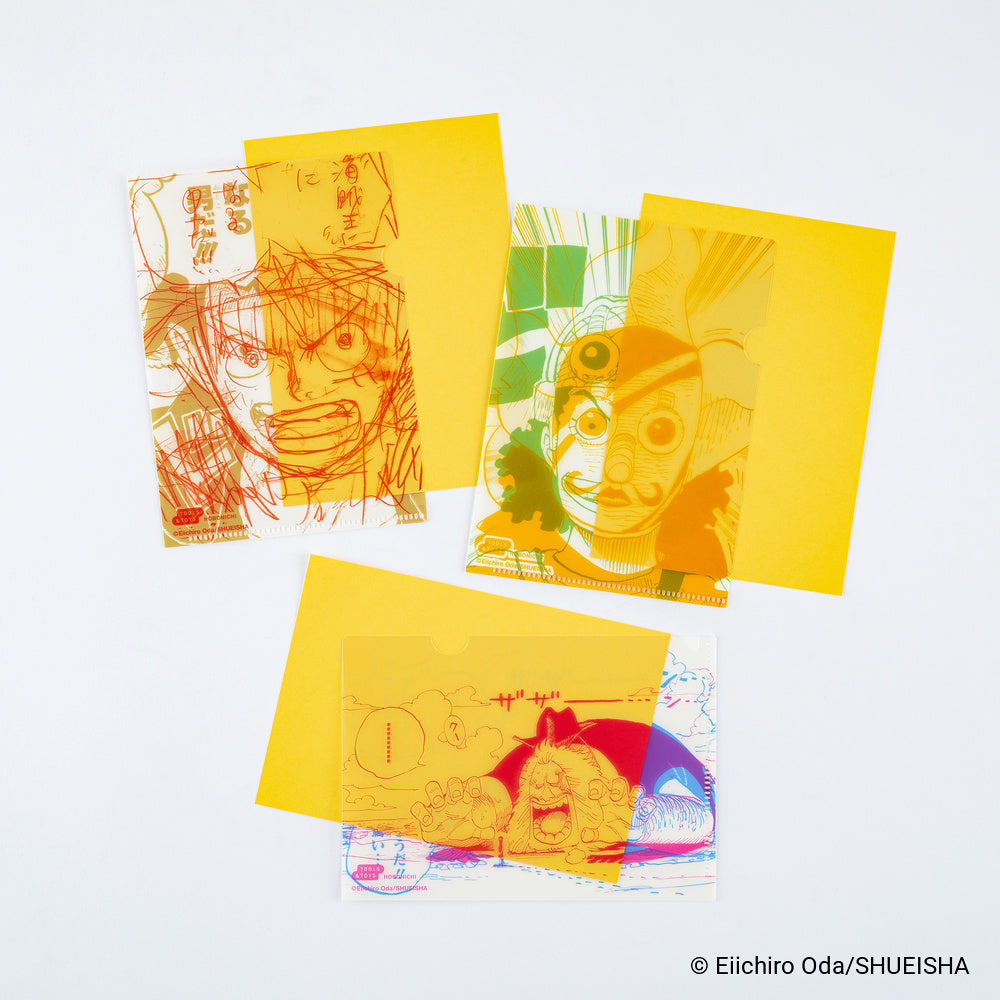 ONE PIECE magazine: Hobonichi Clear Folder Set of 3 for A6 Size (One Piece) · Hobonichi