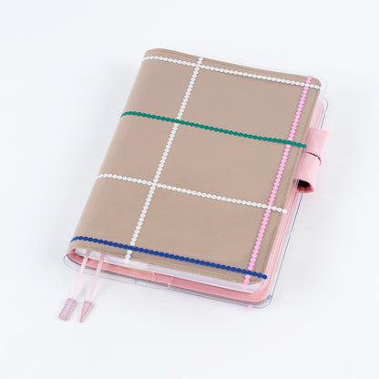 Hobonichi Yoshie Watanabe Dotted Plaid Clear Cover《A5 Fabric Cover on Cover》