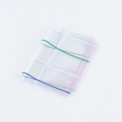 Hobonichi Yoshie Watanabe: Dotted Plaid Clear Cover《A6 Fabric Cover on Cover》