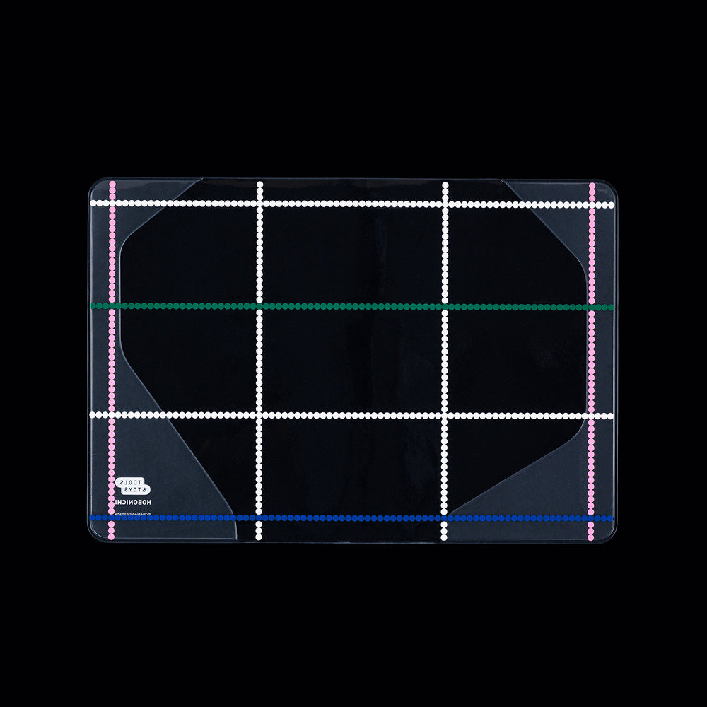 Hobonichi Yoshie Watanabe: Dotted Plaid Clear Cover《A6 Fabric Cover on Cover》