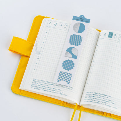 TSUKI no IRO: Bookmark-Style Foil-Pressed Stickers · Hobonichi