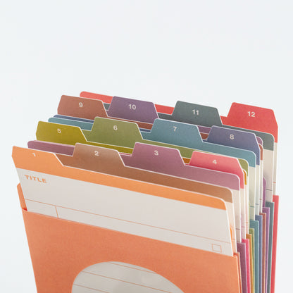 TSUKI no IRO: 12 Month Index Pockets · Hobonichi