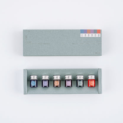 Kakimori x TSUKI no IRO: Mini Ink Bottle Set (Jul-Dec) · Hobonichi