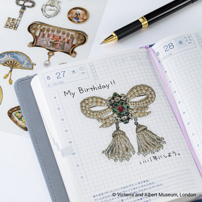 V&A Series: Almost Actual-Size Jewellery Stickers · Hobonichi