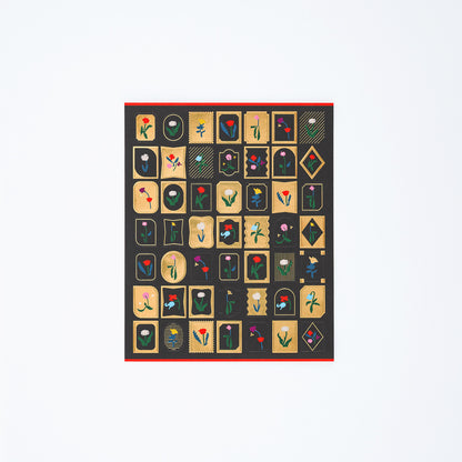 Yoshie Watanabe: Foil-Stamped Stickers (Petit Bloom) · Hobonichi