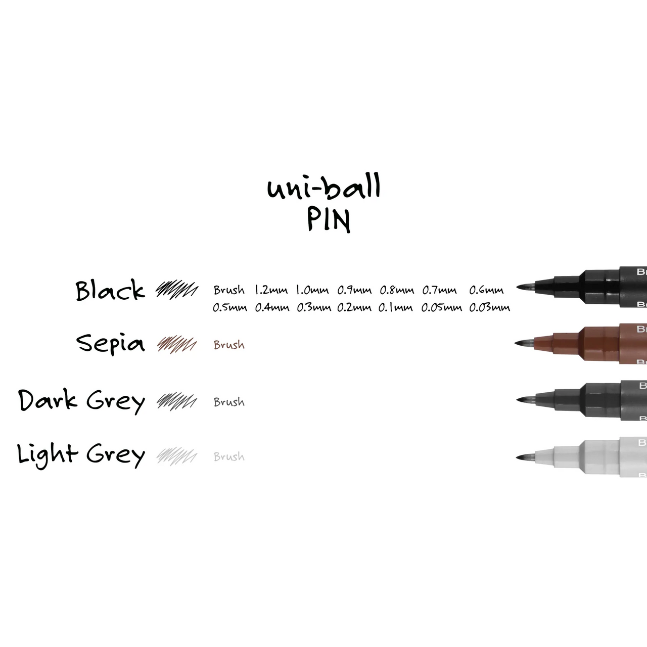 Uni-Ball PIN Fineliner Drawing Pens · Uni-Ball