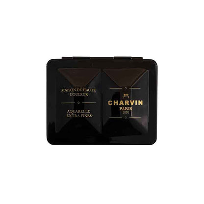 Aquarelle Extra Fine 12 Half Pans Noir Watercolor Box · Charvin Arts