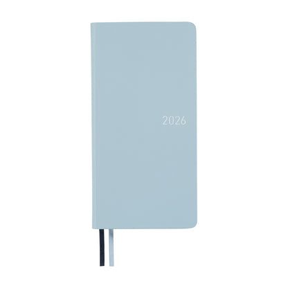 2026 Hobonichi English Weeks / Leather: Snow Blue 《January Start | English》