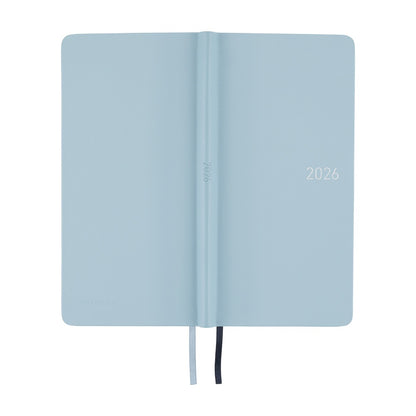 2026 Hobonichi English Weeks / Leather: Snow Blue 《January Start | English》