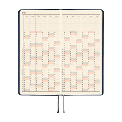 2026 Hobonichi English Weeks / Colors: Cosmo Blue《January Start | English》