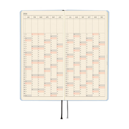 2026 Hobonichi English Weeks / Colors: Sky Mist《January Start | English》