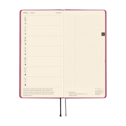 2026 Hobonichi English Weeks / Colors: Peony Purple《January Start | English》