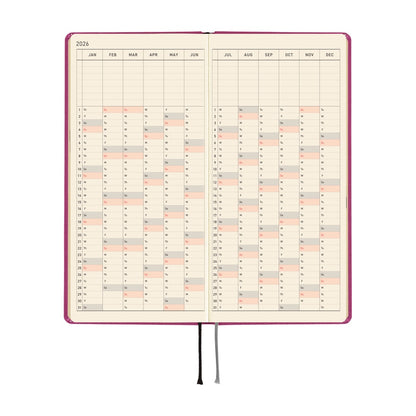 2026 Hobonichi English Weeks / Colors: Peony Purple《January Start | English》