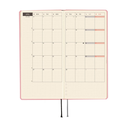 2026 Hobonichi English Weeks / Colors: Strawberry Milk《January Start | English》