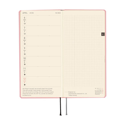 2026 Hobonichi English Weeks / Colors: Strawberry Milk《January Start | English》