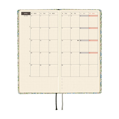 2026 Hobonichi English Weeks / Liberty Fabrics: Sasha Kiora《January Start | English》
