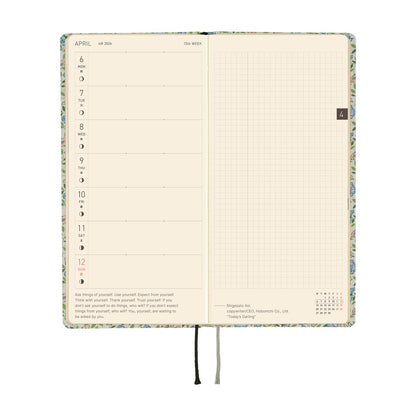 2026 Hobonichi English Weeks / Liberty Fabrics: Sasha Kiora《January Start | English》