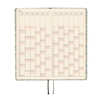 2026 Hobonichi English Weeks / Liberty Fabrics: Sasha Kiora《January Start | English》