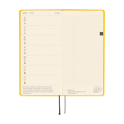 2026 Hobonichi English Weeks Mega / Colors: Full Moon Yellow《January Start | English》