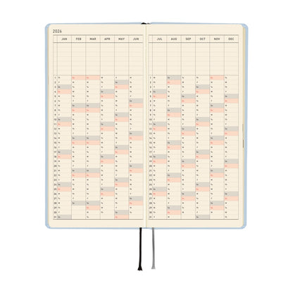 2026 Hobonichi English Weeks Mega / Colors: Sky Mist《January Start | English》