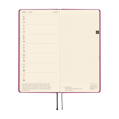 2026 Hobonichi English Weeks Mega / Colors: Peony Purple《January Start | English》