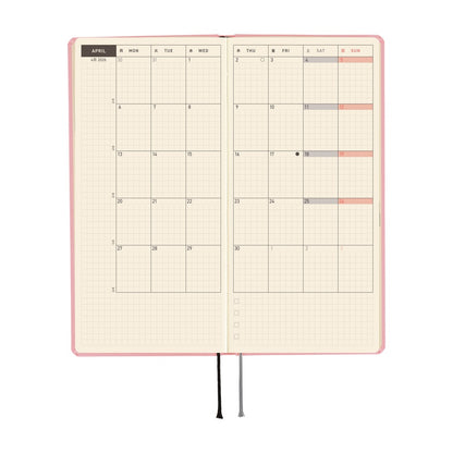 2026 Hobonichi English Weeks Mega / Colors: Strawberry Milk 《January Start | English》