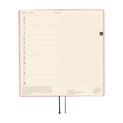 2026 Hobonichi English Weeks Mega / Colors: Strawberry Milk 《January Start | English》