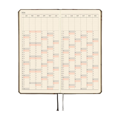 2026 Hobonichi English Weeks Mega / Bow & Tie: Galloping Horse《January Start | English》