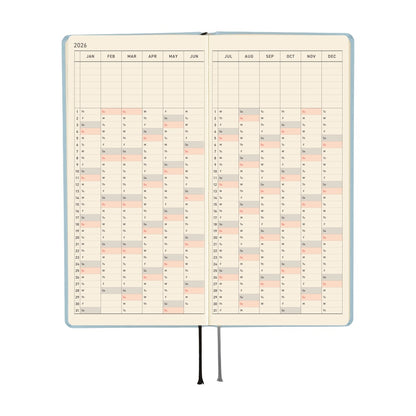 2026 Hobonichi English Weeks / Paper Series: Sky《January Start | English》