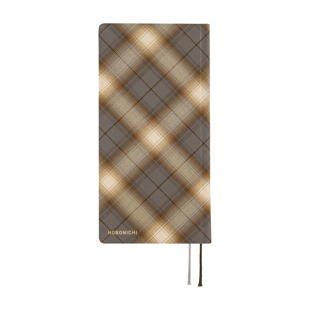 2026 Hobonichi English Weeks / Shirt Fabric: Foggy Plaid《January Start | English》