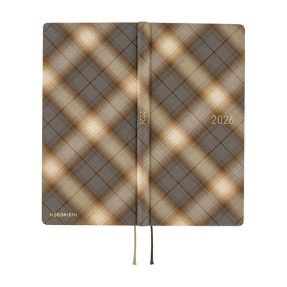 2026 Hobonichi English Weeks / Shirt Fabric: Foggy Plaid《January Start | English》