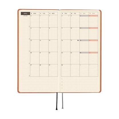 2026 Hobonichi English Weeks / Smooth: Milk Cocoa《January Start | English》