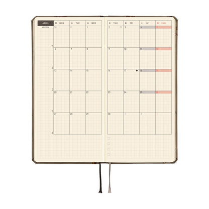 2026 Hobonichi English Weeks / Bow & Tie: Galloping Horses《January Start | English》