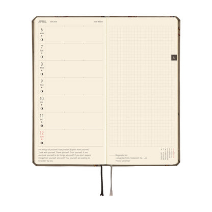 2026 Hobonichi English Weeks / Bow & Tie: Galloping Horses《January Start | English》