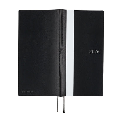 2026 Hobonichi English Weeks / White Line: Black《January Start | English》