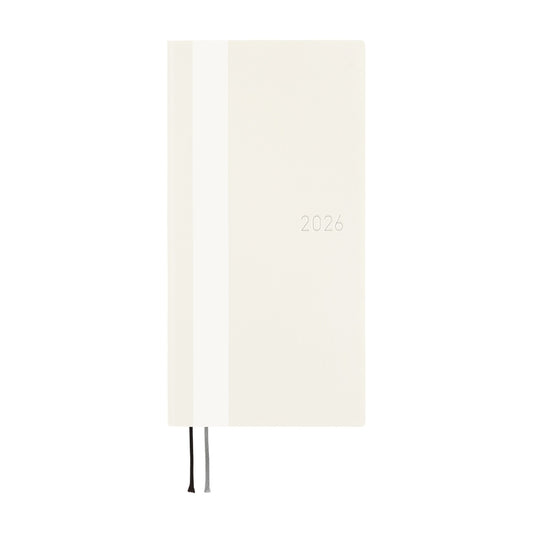 2026 Hobonichi English Weeks / White Line: Ivory《January Start | English》