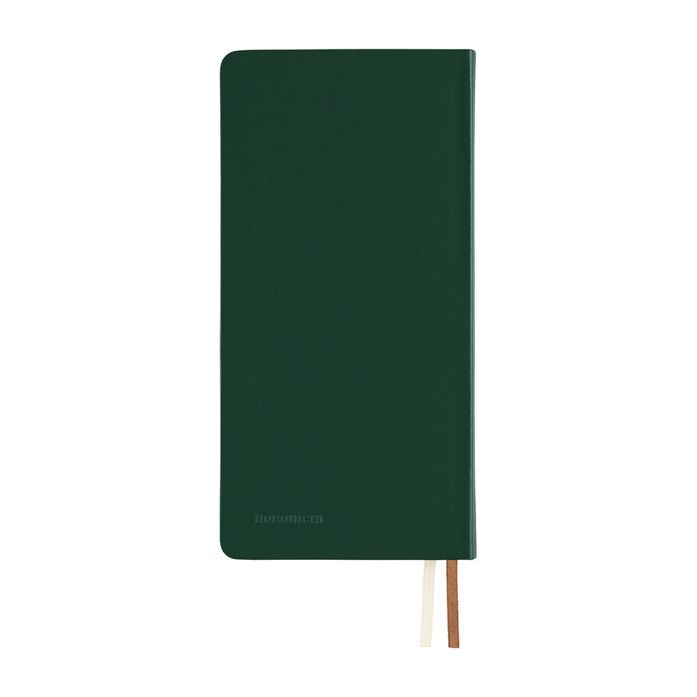 2027 Hobonichi Weeks Leather: Forest Green《ENG/Tall & Slim/Jan start》