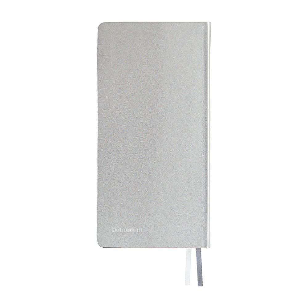 2027 Hobonichi Weeks Leather: Noble Silver《ENG/Tall & Slim/Jan start》