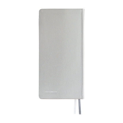 2027 Hobonichi Weeks Leather: Noble Silver《ENG/Tall & Slim/Jan start》