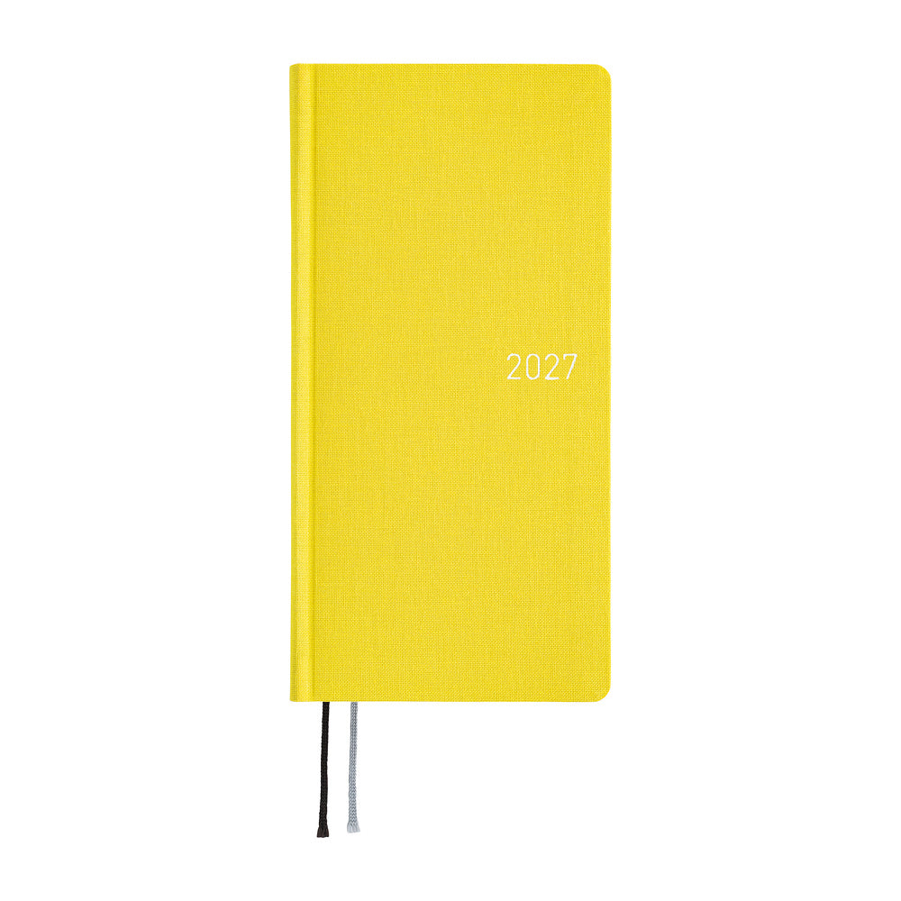 2027 Hobonichi Weeks Colors: Canaria Yellow《ENG/Tall & Slim/Jan start》
