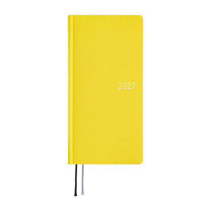 2027 Hobonichi Weeks Colors: Canaria Yellow《ENG/Tall & Slim/Jan start》